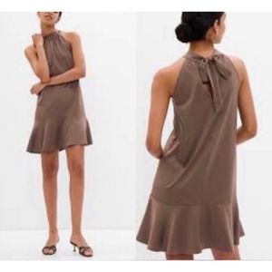 Gap satin tie back halter mini dress. Women's small. NWT C13